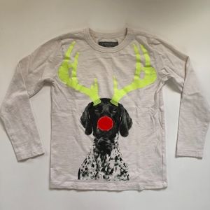 J.Crew/Crewcuts Glow-in-the-Dark Xmas Dog L/S Tee